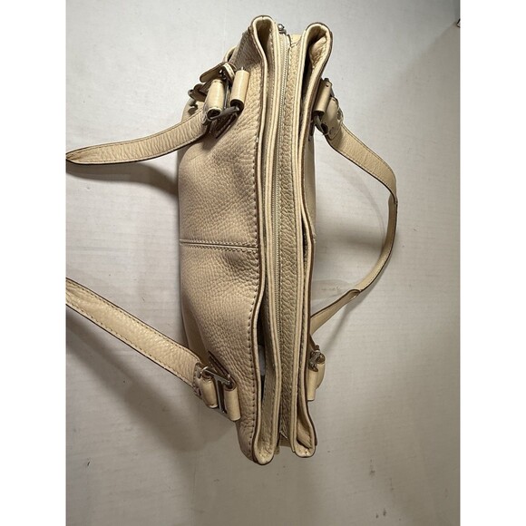 Fossil Cream or Ivory Pebbled Leather Satchel Shoulder Bag Blackburn Collection - Picture 16 of 16